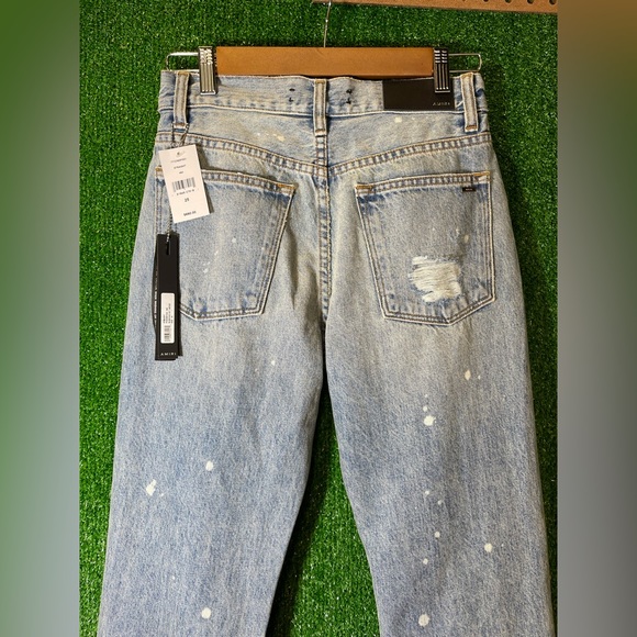 NWT Women’s Amiri Straight, Bleached Out Indigo - Picture 5 of 9